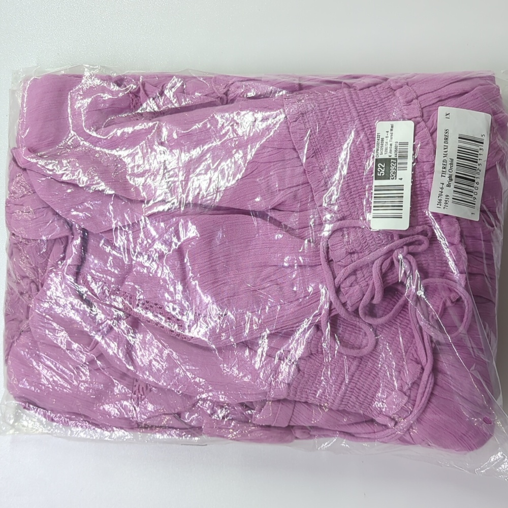 K Jordan Tiered Maxi Dress- 1X - Picture 2 of 7